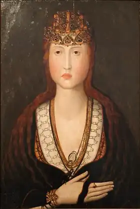 Retrato de Santa Joana Princesa (séc. XV), de Autor desconhecido.