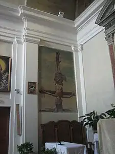 Quadro de Pedro crucificado
