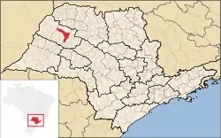 Localização de Araçatuba em São Paulo