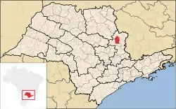 Localização de Casa Branca em São Paulo