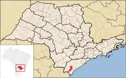 Localização de Jacupiranga em São Paulo