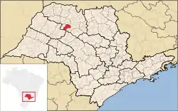 Localização de José Bonifácio em São Paulo