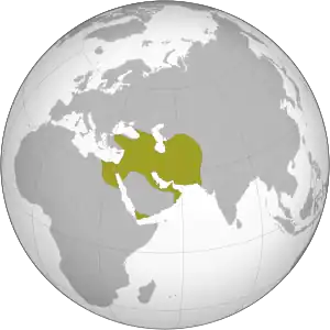Território do Império Sassânida em 621