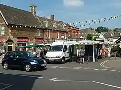 "Mercado de Sábado" no centro de Oakham .