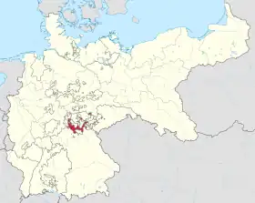 Localização de Saxónia-Meiningen