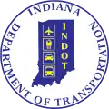 Selo da Indiana do Departamento de Transporte