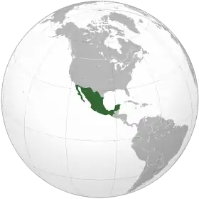 Localização de Imperio Mexicano