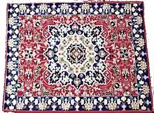 Exemplo de tapete de Arraiolos Caucasiano, do 1º período do sec. XVII