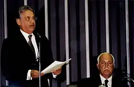 Segunda posse do presidente Fernando Henrique Cardoso e do vice-presidente Marco Maciel em 1999.
