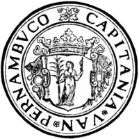 Selo da Capitania de Pernambuco, durante o domínio Holandês.