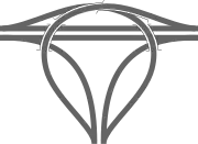 Interseção em T semidirecional