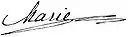 Assinatura de Maria