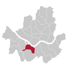 Localização de Dongjak-gu em Seul