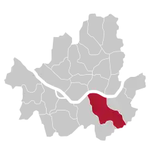 Localização de Gangnam-gu em Seul