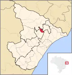 Localização de Cumbe em Sergipe