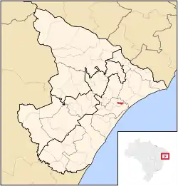 Localização de General Maynard em Sergipe