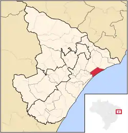 Localização de Pirambu em Sergipe
