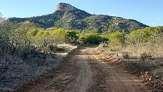 Vista da serra a partir de um sítio próximo.