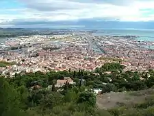 Sète a partir de Mont St-Clair.