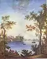 Semyon Schendrin: Vista do Palácio Gatchina a partir do Lago Prateado, 1798
