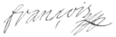 Assinatura de Francisco I