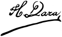 Assinatura de Hilarión Daza