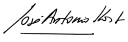 Assinatura de José Antonio Kast