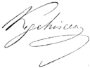 Assinatura de Mihail Kogălniceanu