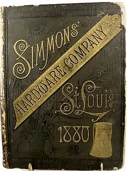Catálogo da Simmons Hardware Companyde 1880.