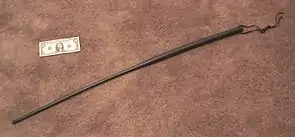 A 90&nbsp;cm (3&nbsp;pé) plastic sjambok used by South African Police.