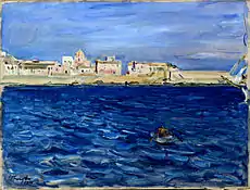 Einfahrt in den Hafen von Syrakus, 1914