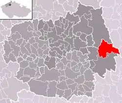 Localização de Snědovice