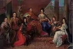 João III com a sua família.