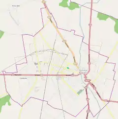 Localização de Sokołów Podlaski na Polónia