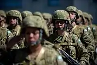 Desfile do Exército da Argentina, em 2016.