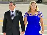 Vice-presidente Hamilton Mourão e a segunda-dama Paula Mourão.2019–2023