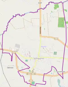 Localização de Sompolno na Polónia