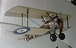 Um Sopwith Camel 2F1  no Museu da RAF, Londres.
