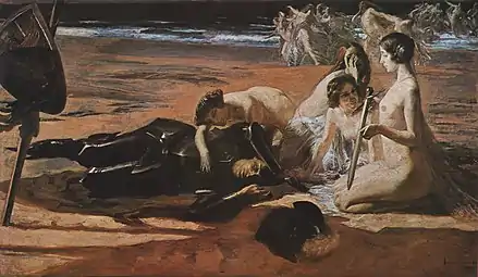 Ondinas, 1908, óleo sobre tela, 162 x 274 cm