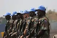 Solados do exército da África do Sul.