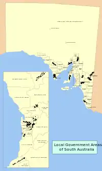 Mapa parcial de LGAs