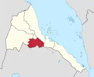 A Região Sul da Eritreia, cujo território corresponde ao da Eparquia de Segheneity