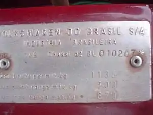 Chassis do (provável) último modelo produzido