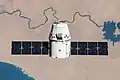 O SpaceX CRS-11 Dragon se aproximando da ISS.