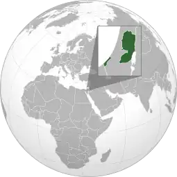 Localização de Palestina