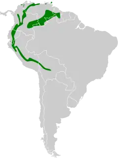 Distribuição de S. caripensis