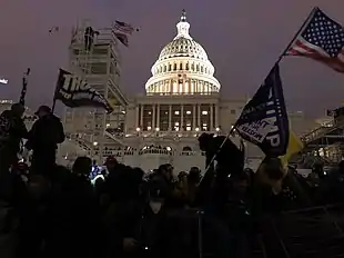 O Capitólio, após a invasão