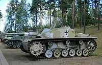 Um StuG III finlandês.