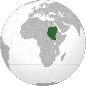Localização de Sudão