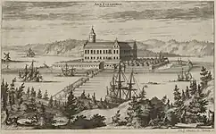 Castelo na Suécia Antiga e Hodierna, século XVIII